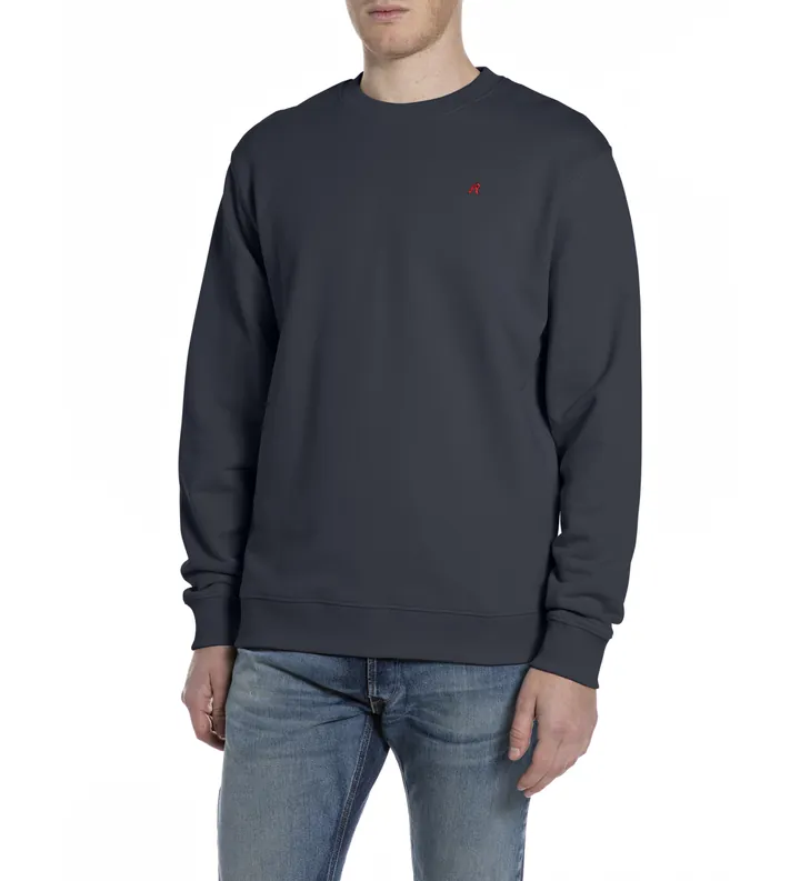 Replay para hombre. M3106.000.23802 Sudadera casual marino (L), Algodón