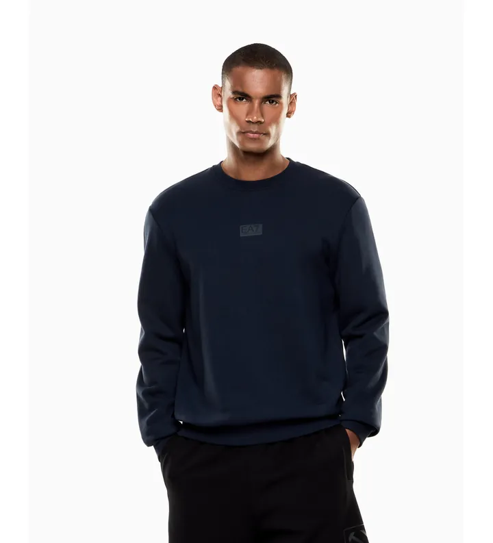 EA7 para hombre. 7M001489_AF17787 Sudadera Logo Series arino (3XL), Azul, Casual, Deportivo, Algodón, Sportswear, Multideporte, Manga larga