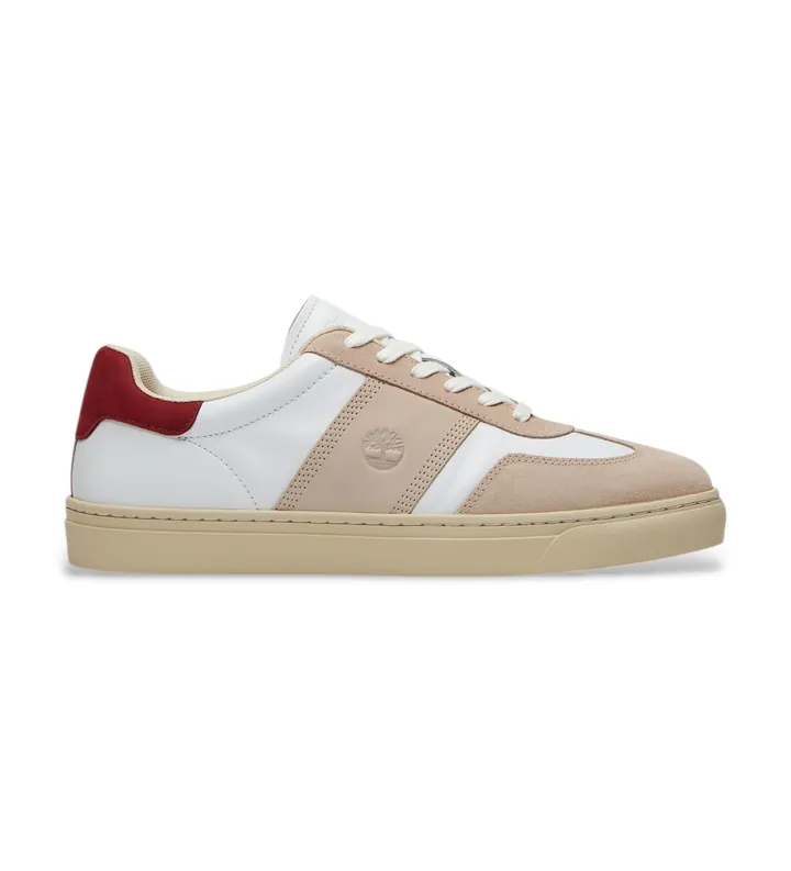 Timberland para hombre. TB0A43GGAFX1 Zapatillas Lisbon Street de piel beige (36.5), Plano, Cordones, Casual