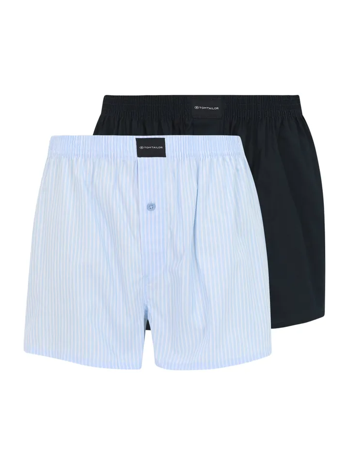 TOM TAILOR Calzoncillo boxer azul claro / azul oscuro