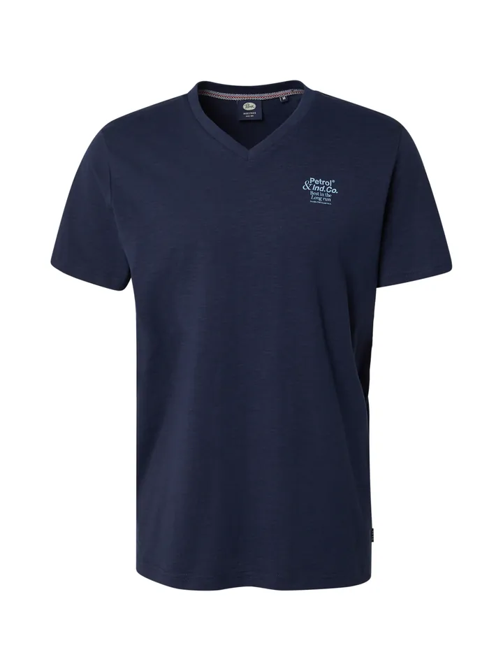 Petrol Industries Camiseta azul oscuro