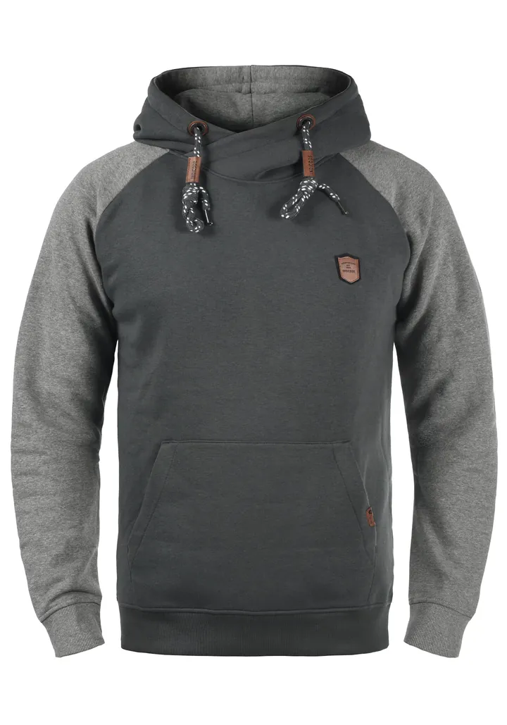 INDICODE JEANS Sudadera 'Toney' gris oscuro / gris moteado