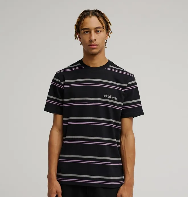 Sheriff Stripe - Camiseta de manga corta Negro Hombre