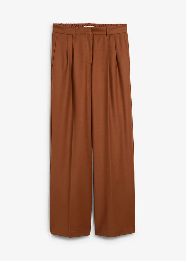 Pantalón de lana con pinzas