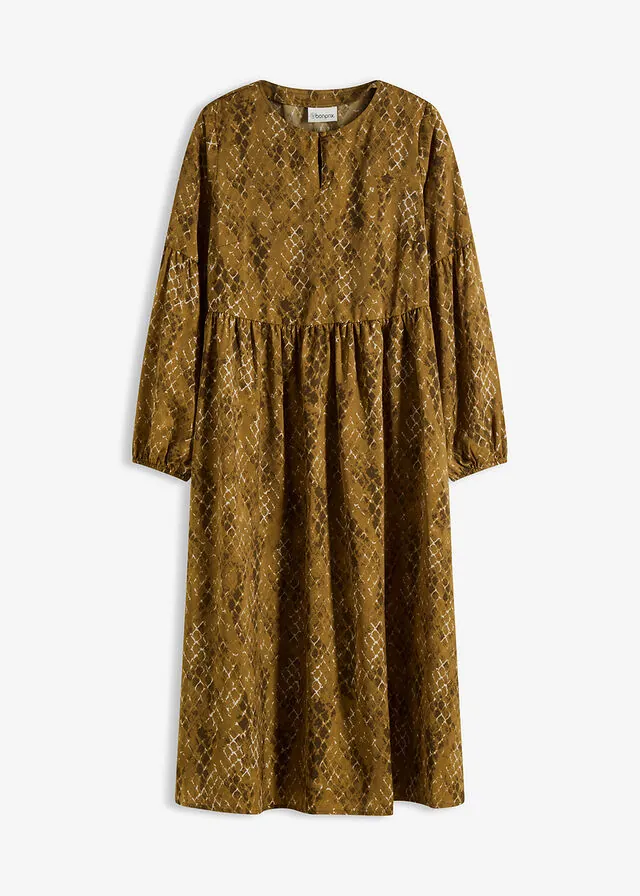 Vestido midi de satén fluido