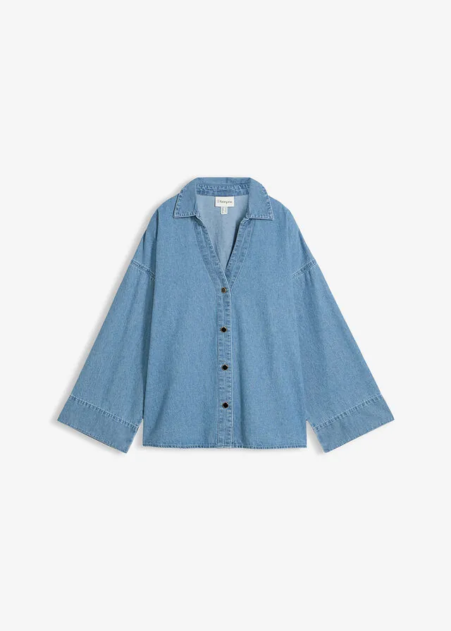 Blusa vaquera de algodón orgánico