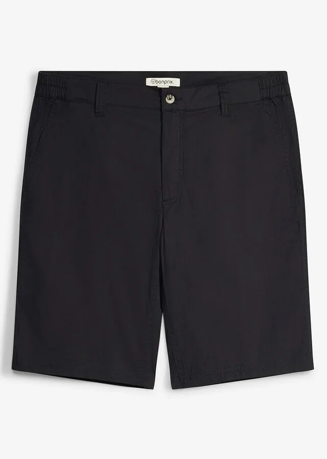 Bermudas elásticas con cinturilla elástica y corte regular