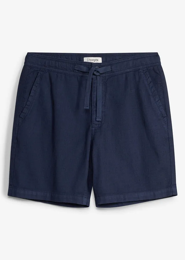 Pantalón corto sin cierre con corte regular