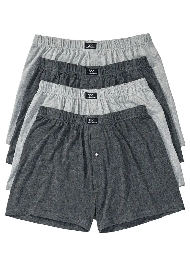 Boxers holgados de punto con algodón suave (4 unidades)