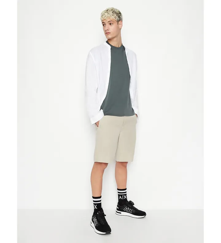 A|X Armani Exchange para hombre. 8NZS67ZNFNZ1724 Bermudas Lino beige (28), Casual