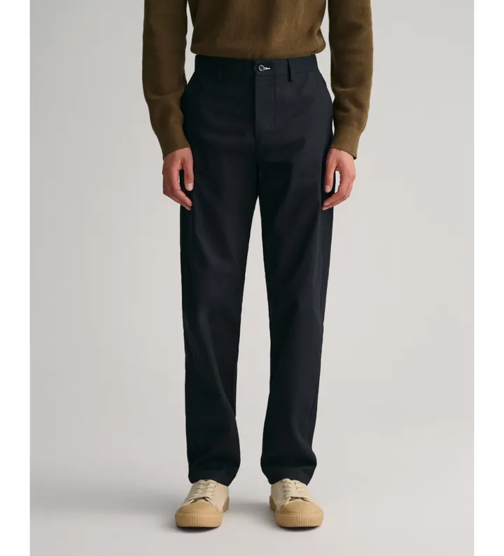Gant para hombre. 1505250 Pantalón Chino Tech Prep negro (33/30), Casual, Algodón