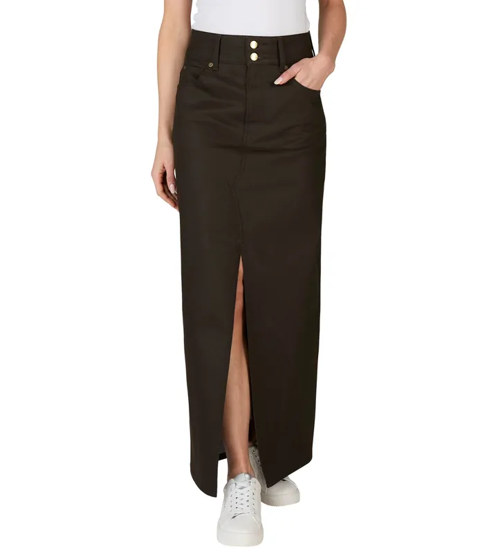 Pepe Jeans para mujer. PL901167 Falda Maxi Hw gris (M), Casual, Denim, Sostenible