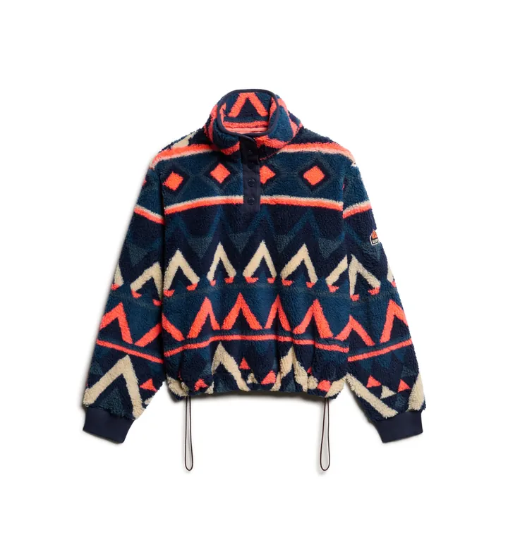 Superdry para mujer. W2012348A Polar supersuave con estampado marino (L), Casual, Poliéster