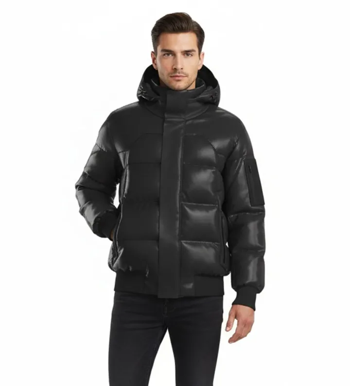 BOSS para hombre. 50544323 Bomber Hysolte negro (L), Casual, Poliamida
