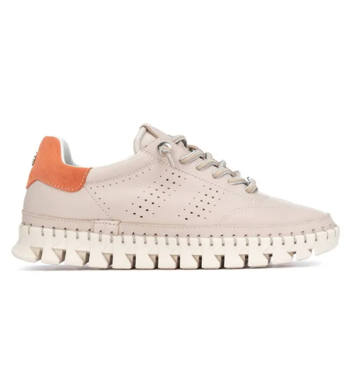 Carmela para mujer. 16310703-BEIGE Zapatillas 163107 beige (36), Plano, Cordones, Casual