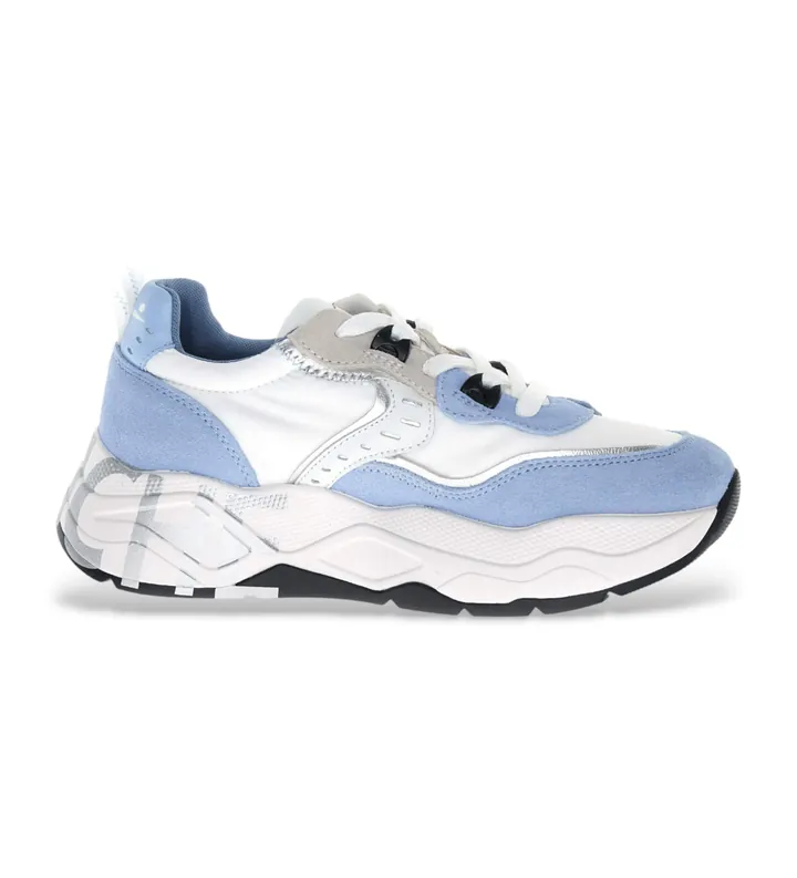 Voile blanche para mujer. 2017475 Zapatillas de Piel Club105 azul (39), 3 a 5cm, Cordones, Casual