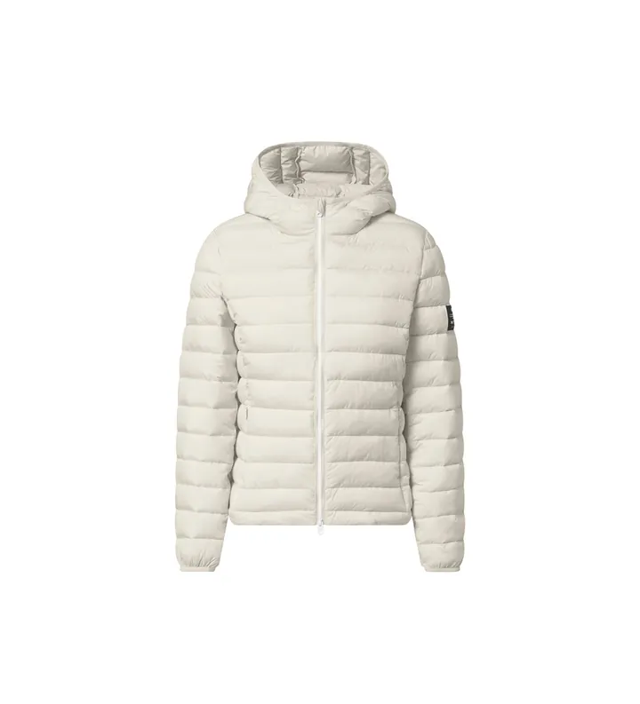 ECOALF para mujer. MCWGAJKATLAN0987S26-998 Abrigo Atlantic beige (L), Casual, Poliéster Reciclado, Sostenible