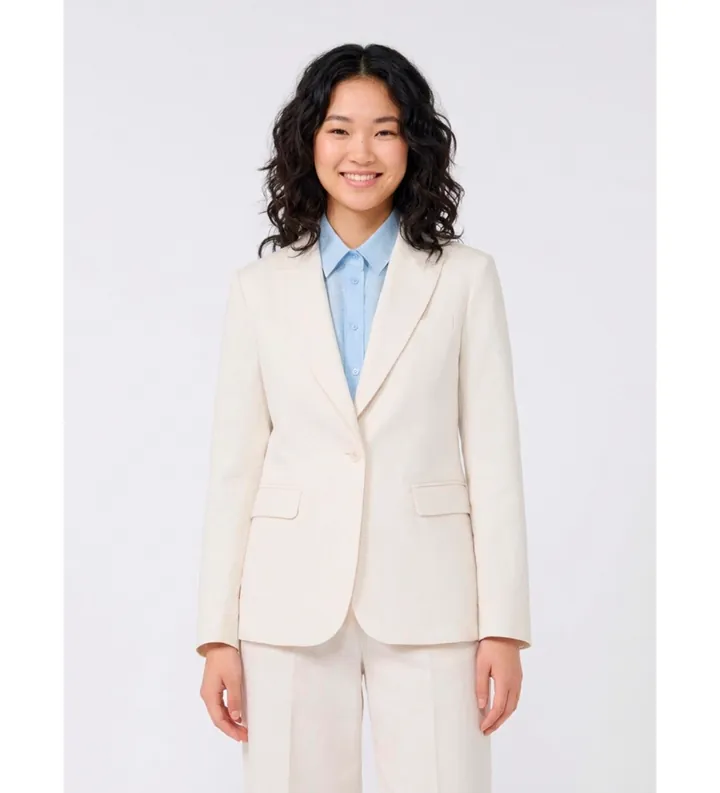 Weekend Max Mara para mujer. 2615041042600 Americana Orche beige (42), Casual, Fiesta, Algodón, Clásico