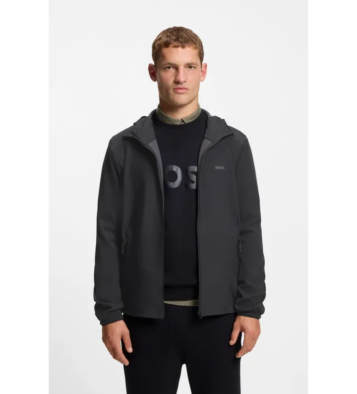 BOSS para hombre. 50551077 Chaqueta Cruiselite negro (L), Casual, Poliéster