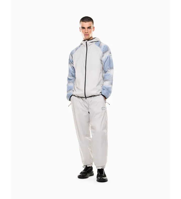 EA7 para hombre. 7M001385_AF21521 Conjunto Ventus7 M Azul blanco, azul (3XL), Deportivo, Sportswear, Multideporte, Poliéster, Manga larga
