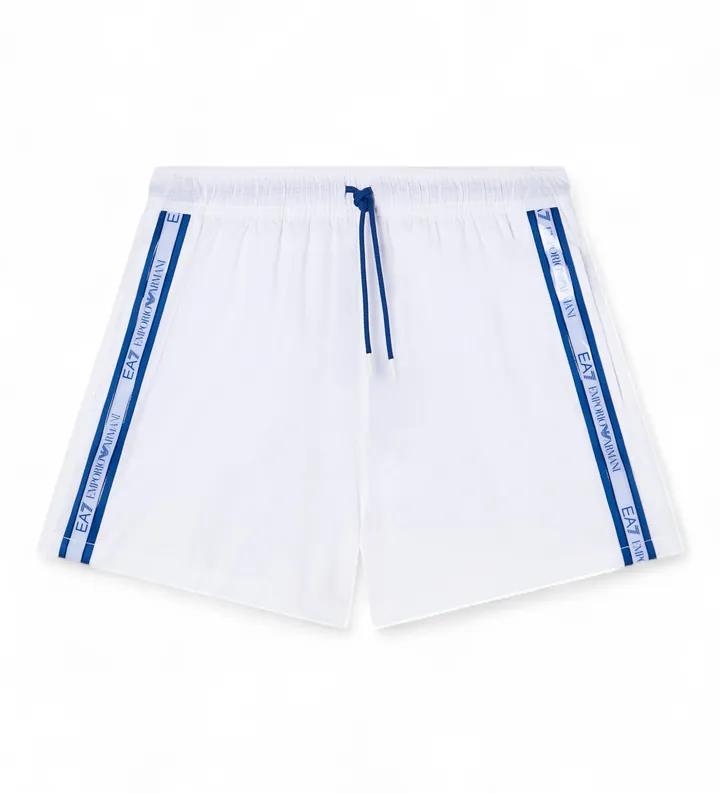 EA7 para hombre. 7M001688_AF21073 Bañador whater short blanco (3XL), Casual, Deportivo, Beachwear, Poliéster, Elastano
