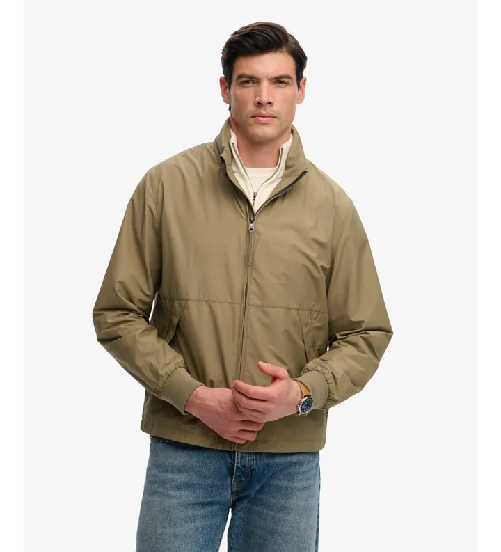 Superdry para hombre. M5012344A Chaqueta Flyweight beige (L), Casual, Poliéster