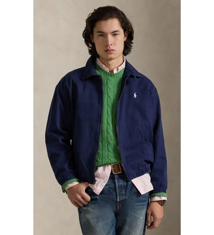 Polo Ralph Lauren para hombre. 710961929003 Chaqueta Big Bayport marino (L), Casual, Algodón