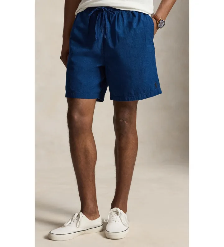Polo Ralph Lauren para hombre. 710B19653001 Shorts Ellison marino (L), Azul, Casual, Algodón