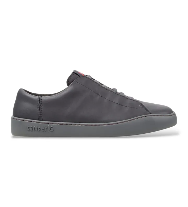 Camper para hombre. K101083-005 Zapatillas de piel Peu Touring multicolor (42), Plano, Cordones, Casual, Gris