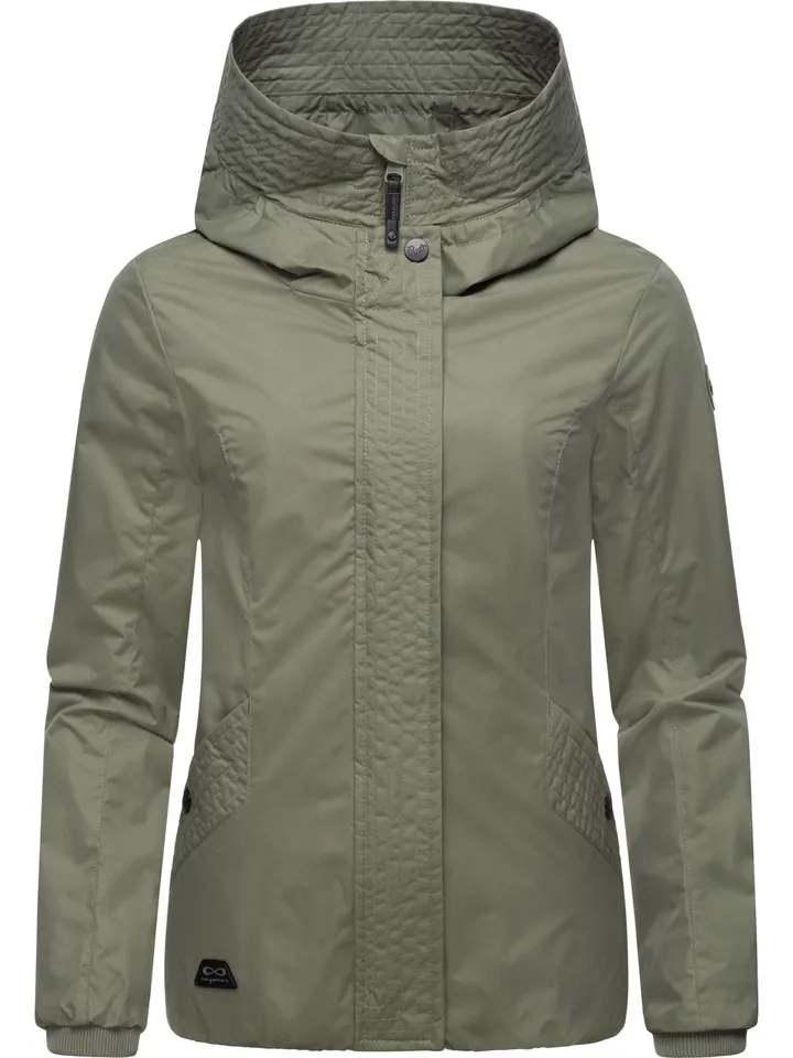 Ragwear Chaqueta funcional 'Vannesa'  verde / negro