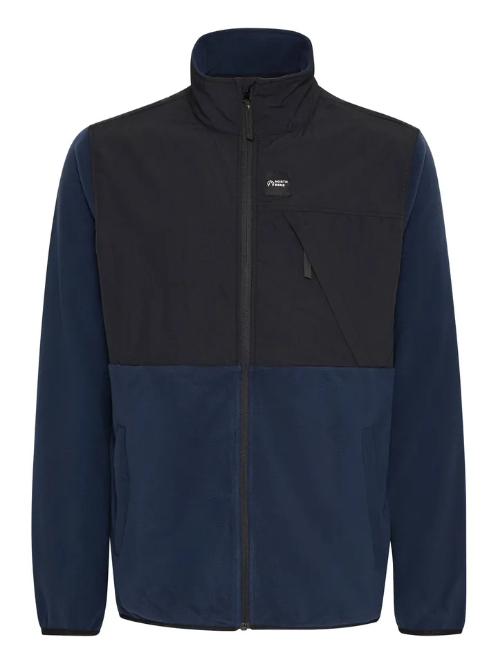 North Bend Chaqueta polar 'Dean' navy / negro