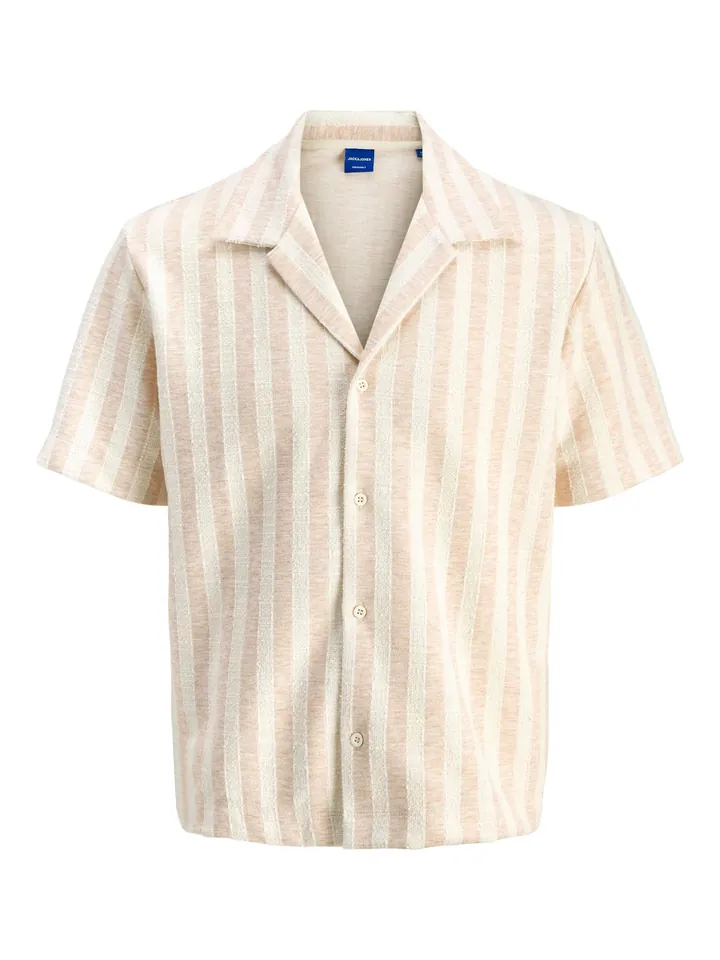 JACK & JONES Camisa beige / capuchino