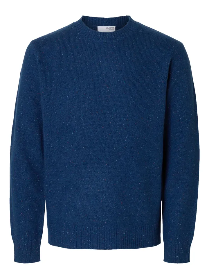 SELECTED Jersey 'Neil' azul oscuro