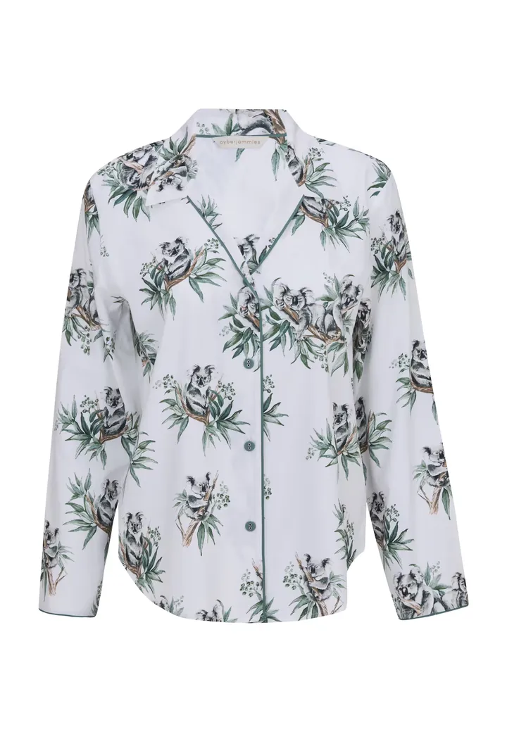 Cyberjammies Camiseta para dormir 'Kallie' verde / negro / blanco