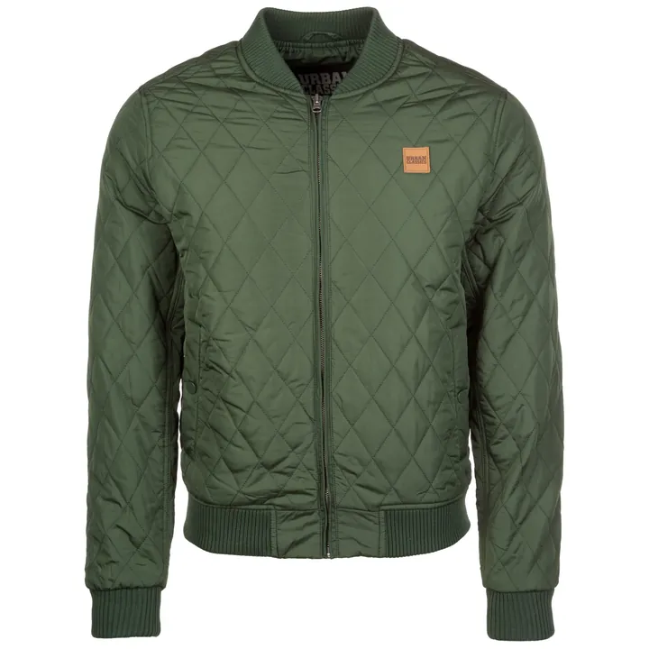 Urban Classics Chaqueta de entretiempo 'Diamond Quilt'  oliva
