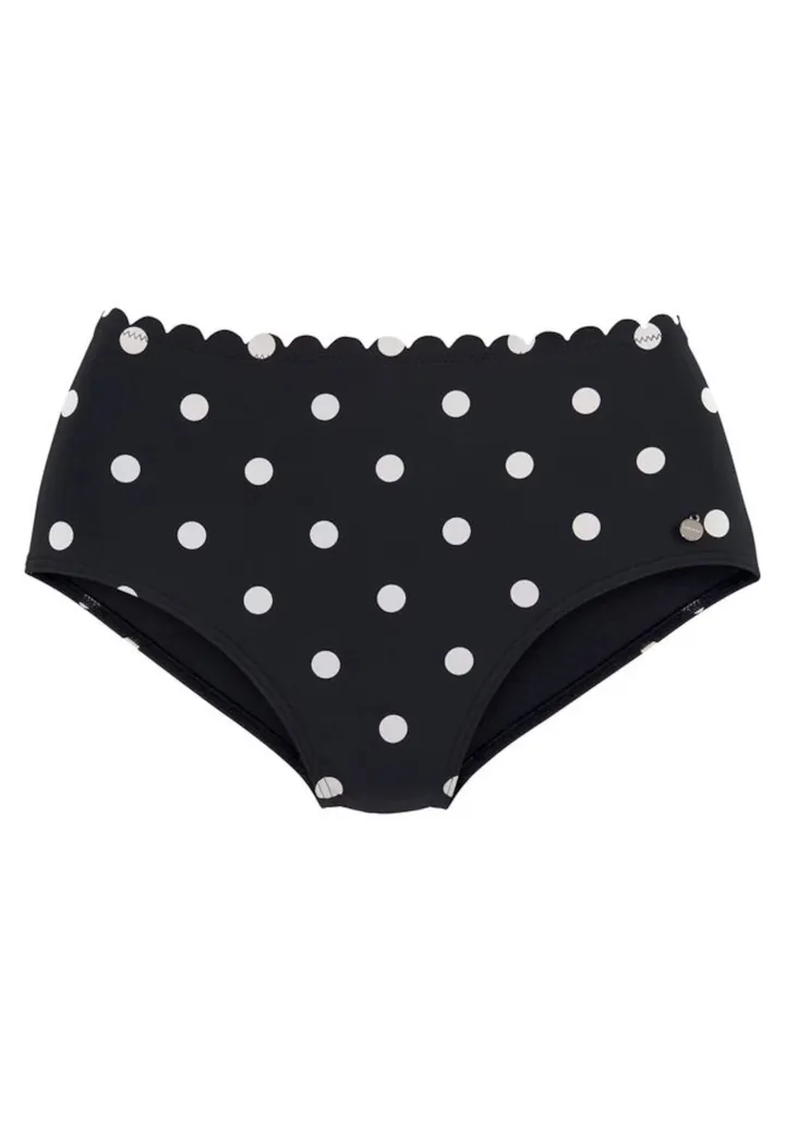 LASCANA Braga de bikini negro / blanco