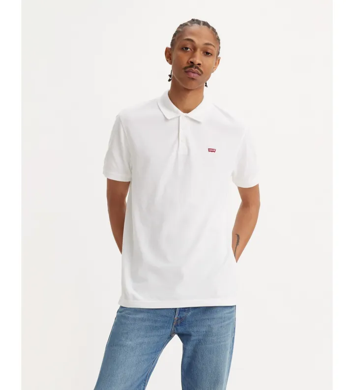 Levi's para hombre. 35883-0003 Polo Hm blanco (M), Casual, Algodón, Manga corta