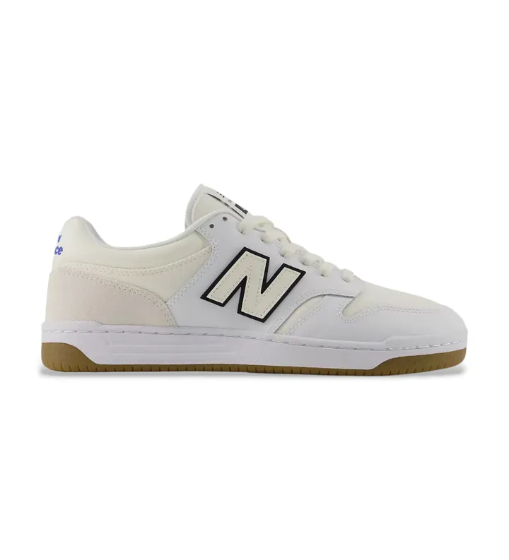 New Balance unisex. U480PV1_LI Zapatillas 480P blanco (37), Plano, Cordones, Casual