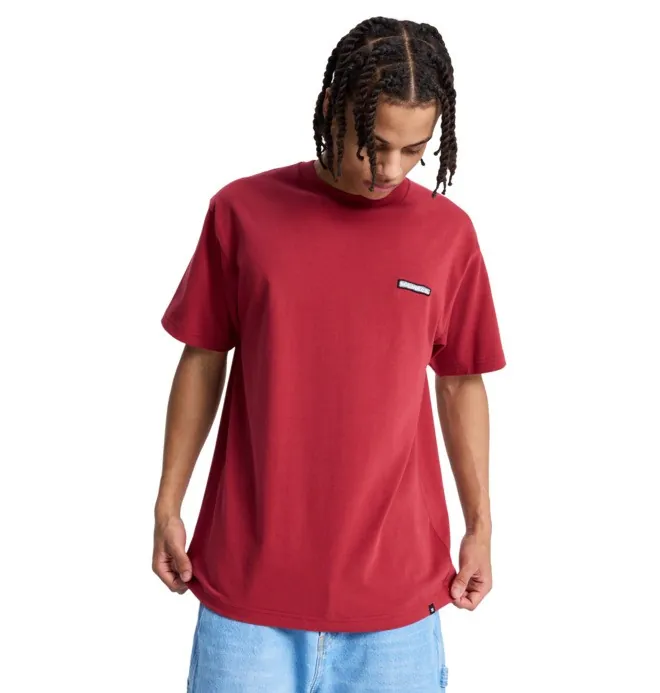 Patch It - Camiseta de manga corta para hombre - Camiseta de manga corta Rojo hombre