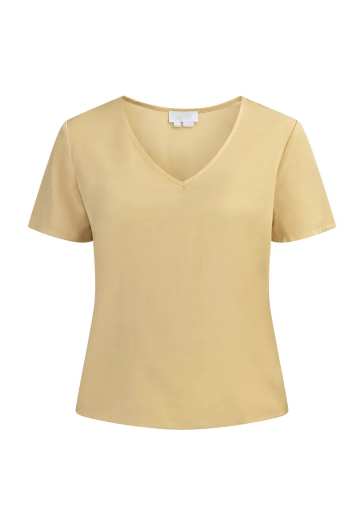 usha WHITE LABEL Camiseta mostaza