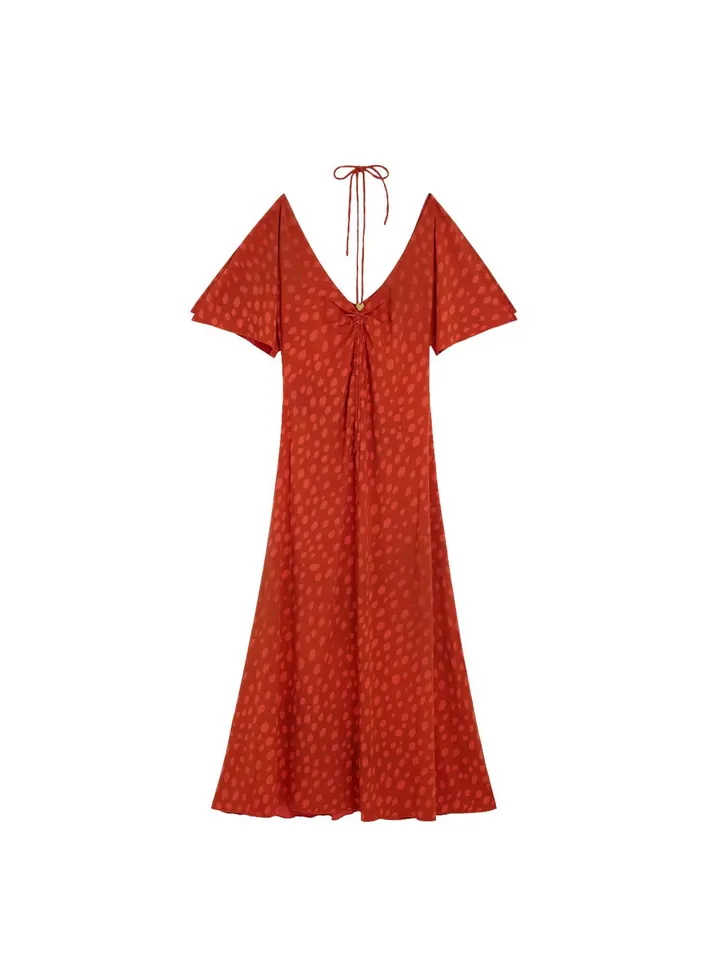 Desigual Vestido  naranja / langosta