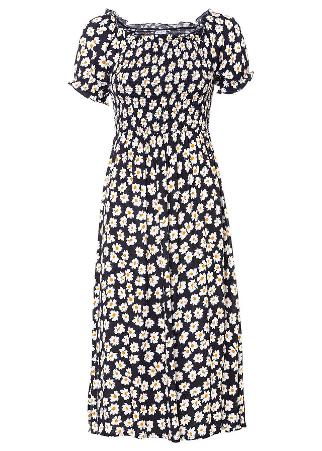 Vestido midi de viscosa pura