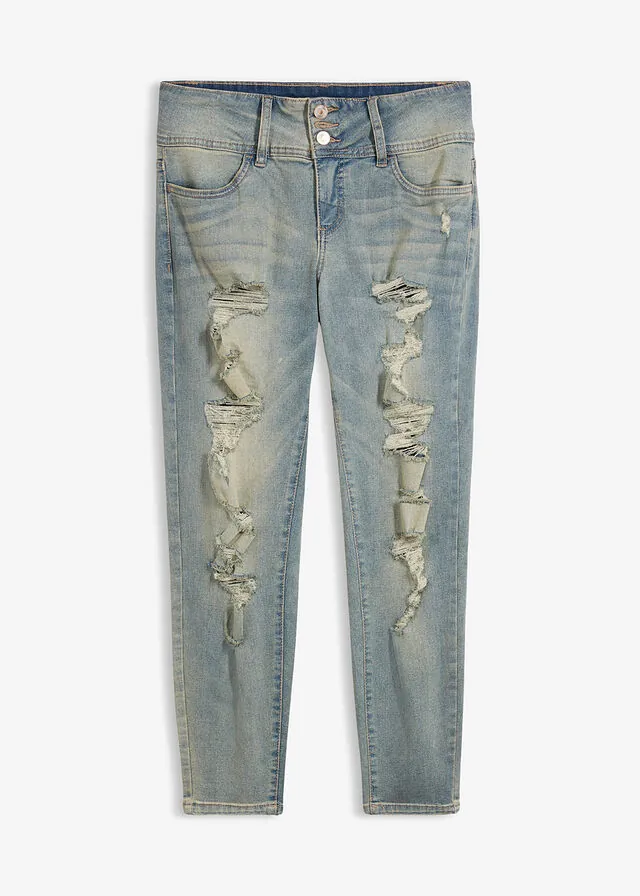 Vaqueros skinny, high waist, elásticos