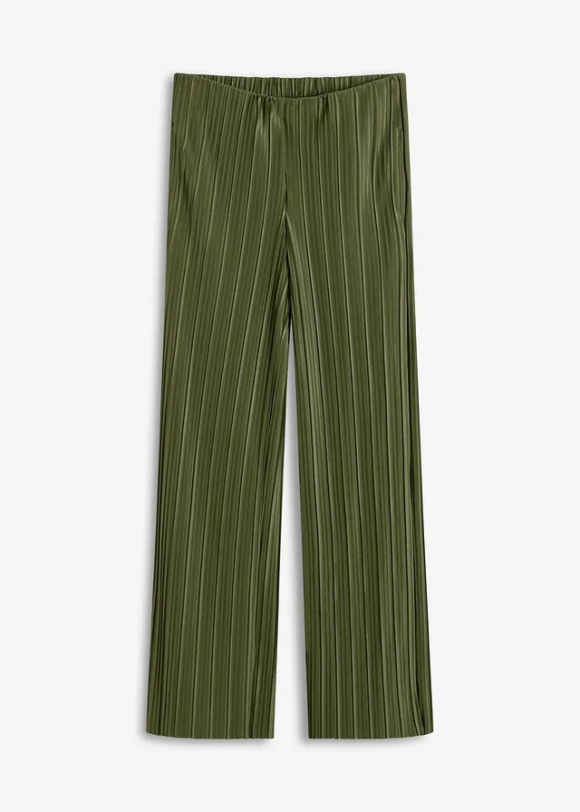 Pantalón de punto con plisado