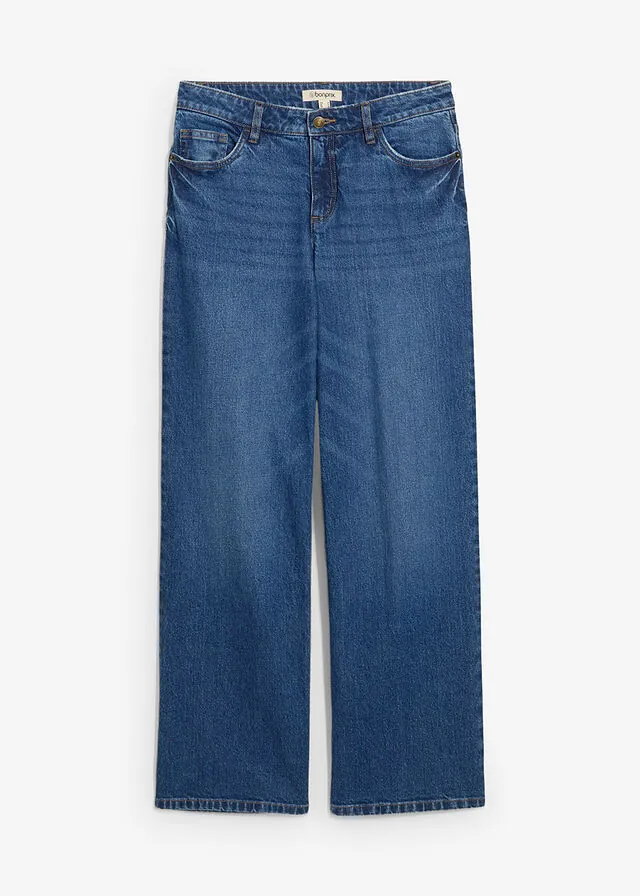 Vaqueros de pernera ancha, mid waist