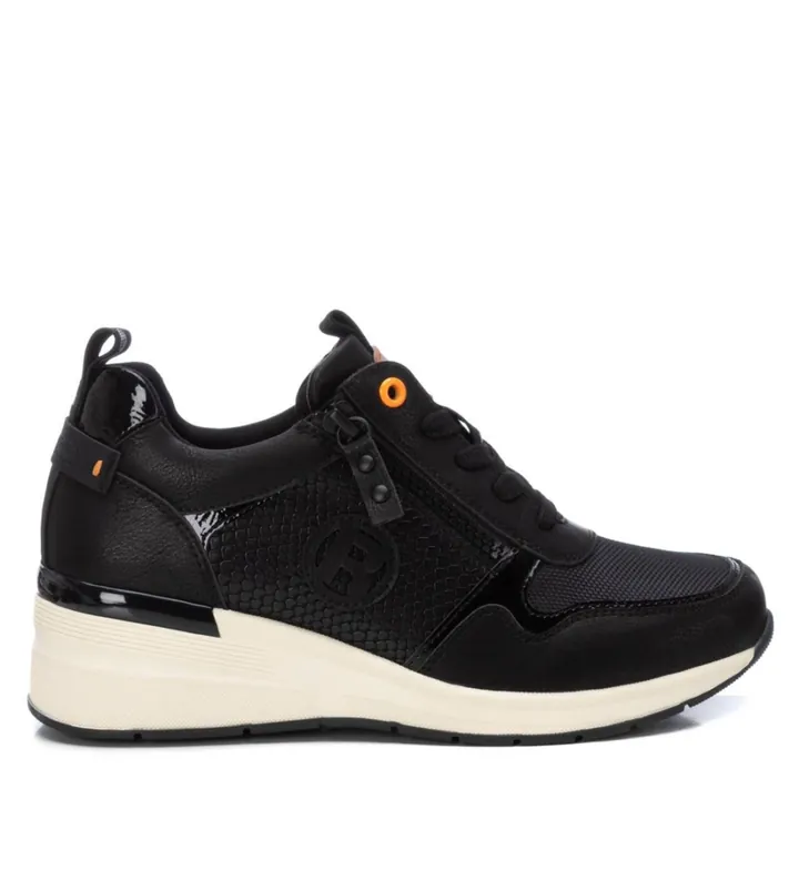 Refresh para mujer. 17125801-NEGRO Zapatillas con cuña Negro (36), 1 a 3cm, Cremallera, Casual