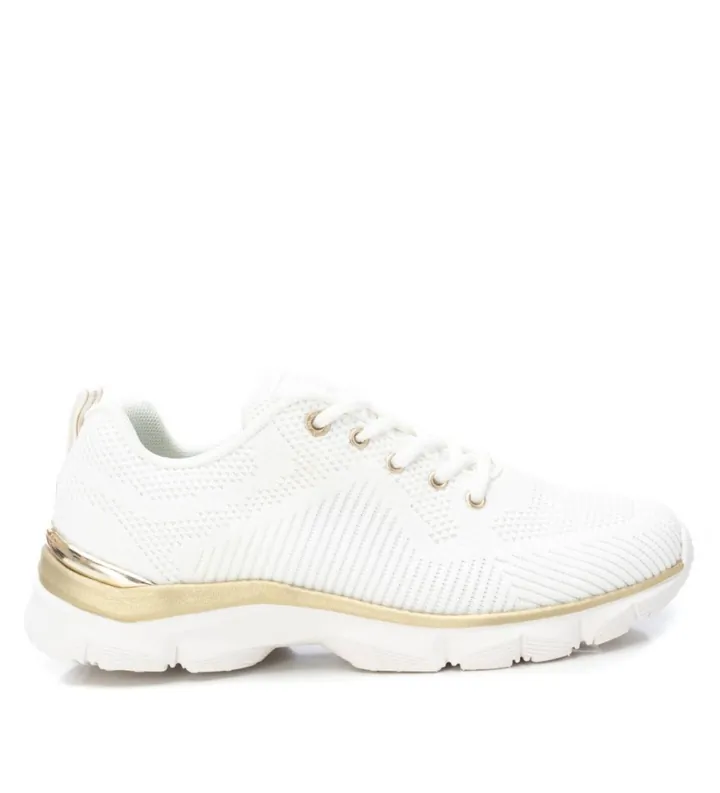 Xti para mujer. 14245201-BLANCO Zapatillas 142452 blanco (36), Tela, Plano, Cordones, Casual