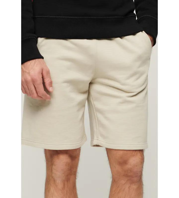 Superdry para hombre. M7110427A Pantalón corto de punto beige (L), Casual, Algodón