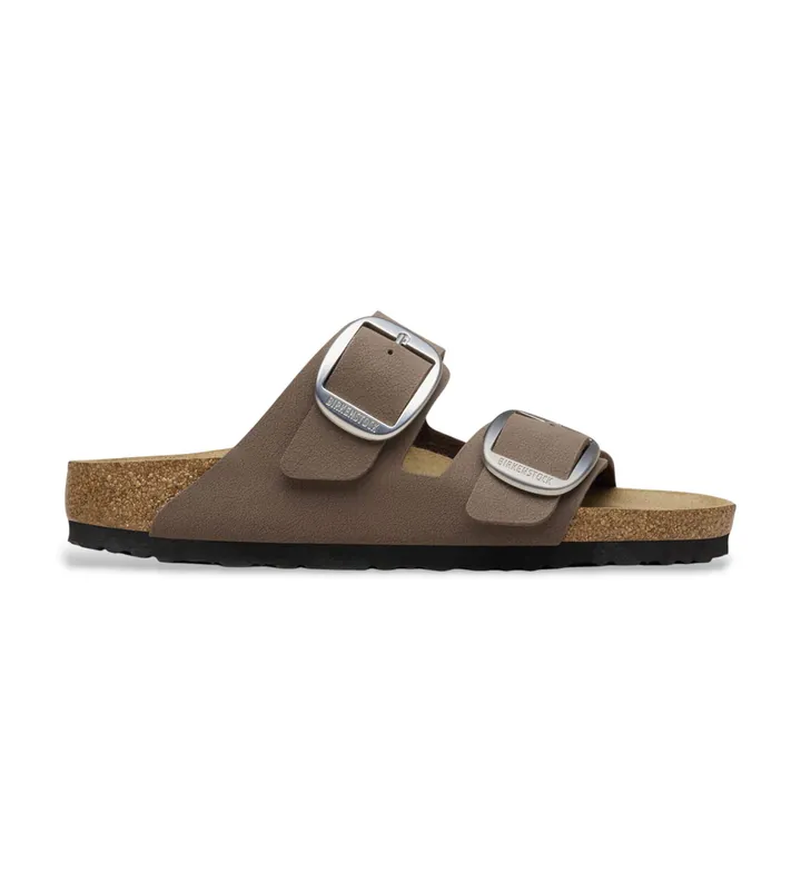 Birkenstock para mujer. 1032081 Sandalias Arizona Big Buckle (Ajuste Estrecho) marrón (36), Plano, Hebilla, Casual, Taupe