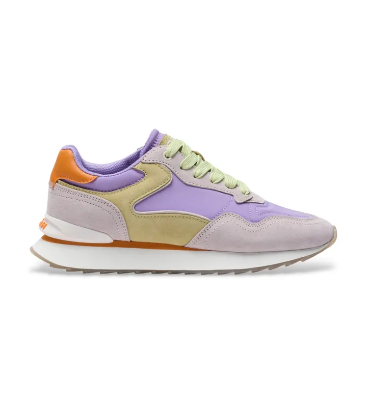 HOFF para mujer. 12602409 Zapatillas de Piel City Dopamine lila (35), Plano, 1 a 3cm, Cordones, Casual